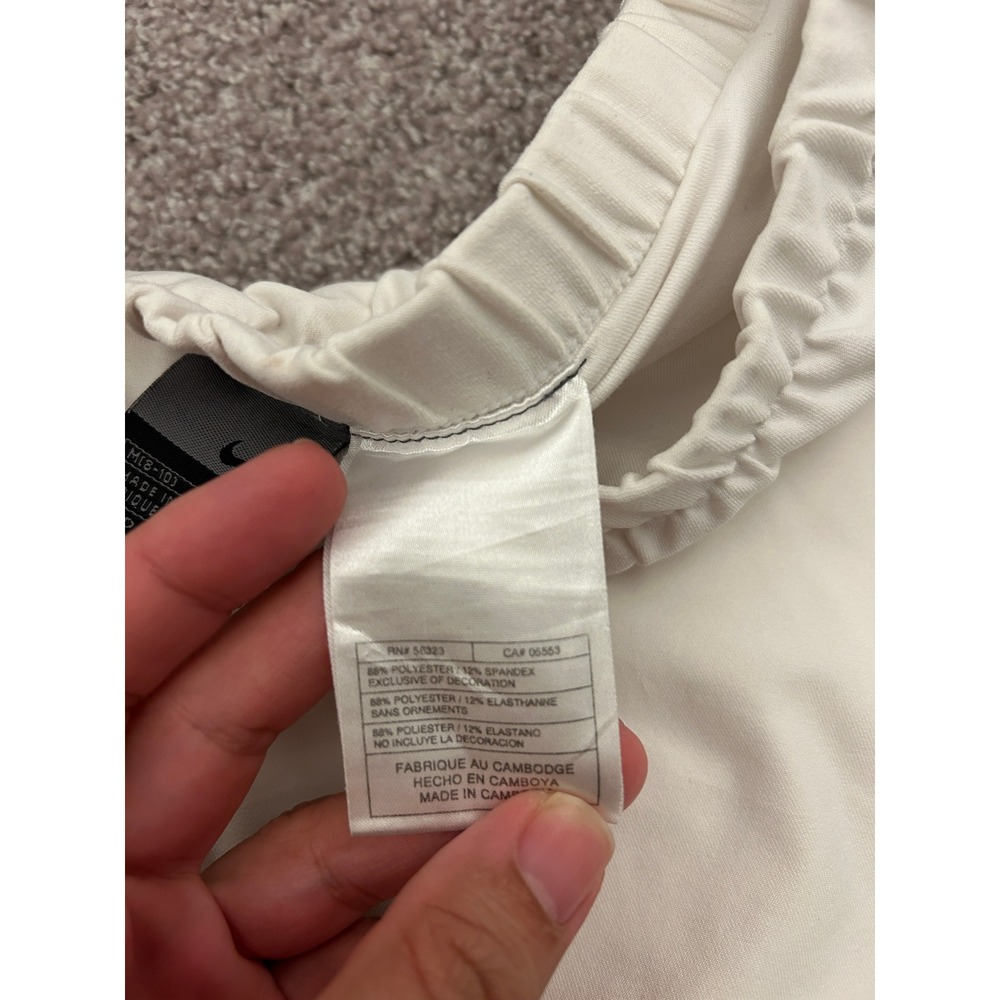 Nike Tennis Sexy Skirt Womens Medium Cream Excellent Dri-FIT Athletic Skort - Picture 6 of 7
